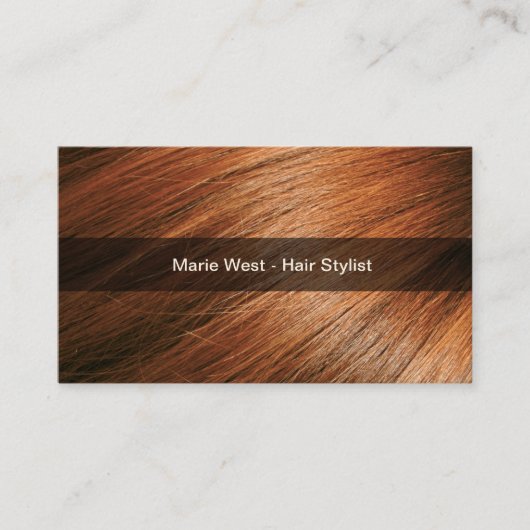 Coiffeuse tendance Carte de visite moderne (Devant)