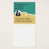 Coiffeuse tendance Cartes de profil professionnell (Devant & derrière)