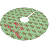 Coiled Copperhead Snake Thunder_Cove Kerstboom Rok (Gekanteld)