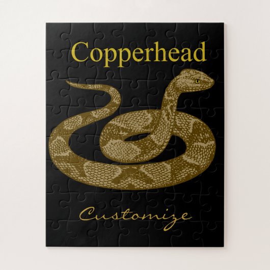 Coiled Copperhead Snake Thunder_Cove Legpuzzel (Verticaal)