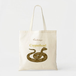 Coiled Copperhead Snake Thunder_Cove Tote Bag