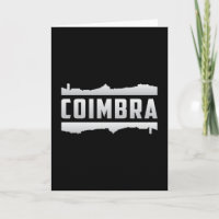 Coimbra Portugal Stad Silhouet Stedelijk Grappig C