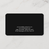 Coin arrondi Professionnel Carte de visite simple (Dos)