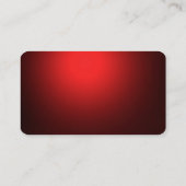 Coin arrondi Rouge Carte de visite tendance (Dos)