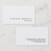 Coin arrondi Simple Carte de visite professionnel (Devant / Derrière)