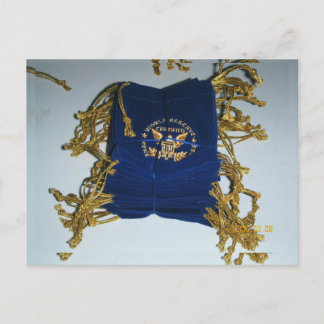 Coin Bag, Velvet Pouch, Logo Print Coin Bag Briefkaart