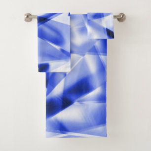 Coin de morceaux carrés d'acrylique, bleu à blanc