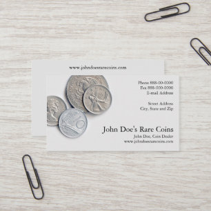 Coin Dealer Visitekaartje