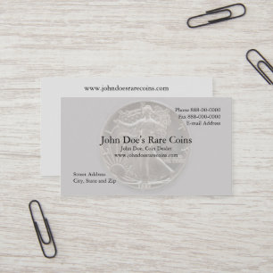 Coin Dealer Visitekaartje