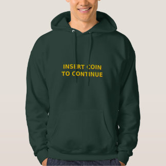 Coin invoegen om door te gaan – Retro Arcade Pixel Hoodie