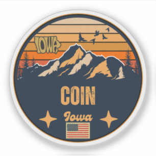 Coin, Iowa, Verenigde Staten Sticker