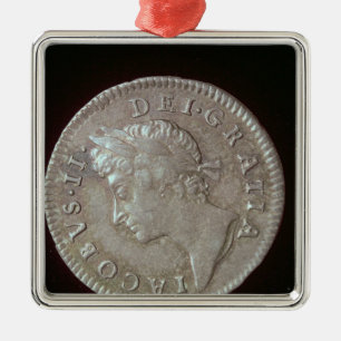 Coin of James II Metalen Ornament