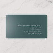 Coin rond Carte de visite gris ardoise foncée (Dos)