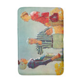 Coin Toss van Norman Rockwell Badmat (Voorkant Verticaal)