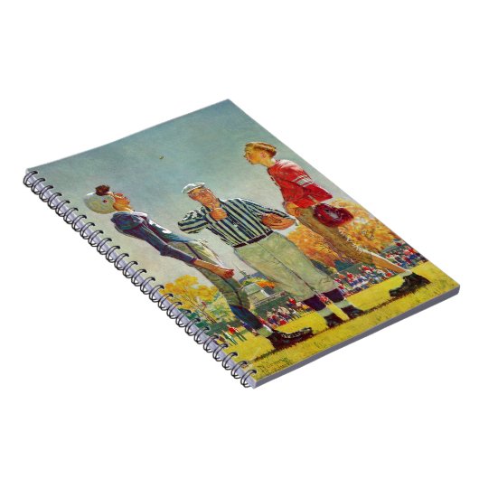 Coin Toss van Norman Rockwell Notitieboek (Rechterzijde)