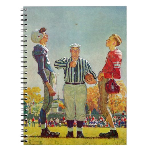 Coin Toss van Norman Rockwell Notitieboek (Voorkant)