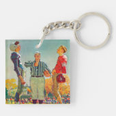 Coin Toss van Norman Rockwell Sleutelhanger (Achterkant)