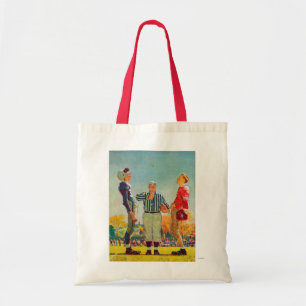 Coin Toss van Norman Rockwell Tote Bag