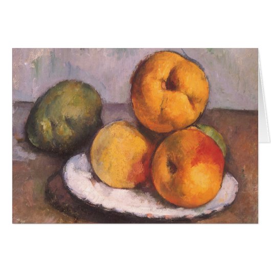coing, pommes, poires de Paul Cezanne (Devant horizontal)
