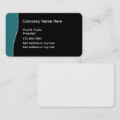 Coins arrondis de cartes de visite modernes (Devant / Derrière)