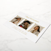 Coins de l'album d'or Faire-part de graduation pho (Rotation)