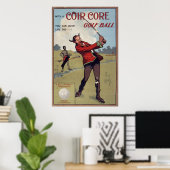 Coir core golf ball, 1907 poster (Thuiskantoor)