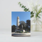 Coit Tower & Columbus Statue #1 Carte postale (Debout devant)