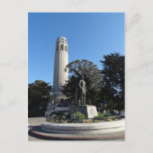 Coit Tower & Columbus Statue #1 Carte postale (Devant)
