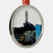 Coit Tower Metalen Ornament (Rechts)