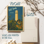Coit Tower op Telegraph Hill, San Francisco Reis Briefkaart
