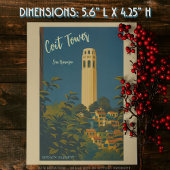 Coit Tower op Telegraph Hill, San Francisco Reis Briefkaart