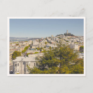 Coit Tower vanuit Russian Hill San Francisco Briefkaart