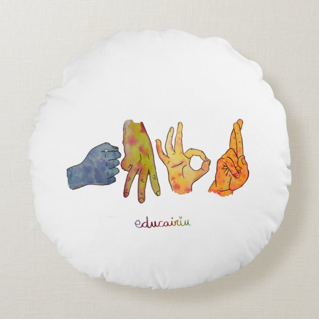 COJÍN AMOR ROND KUSSEN (Voorkant)