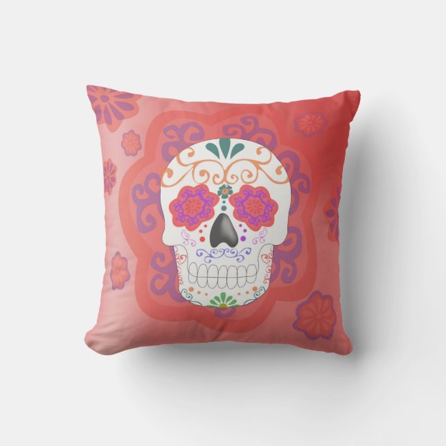 Cojín de Calavera mexicana Kussen (Voorkant)