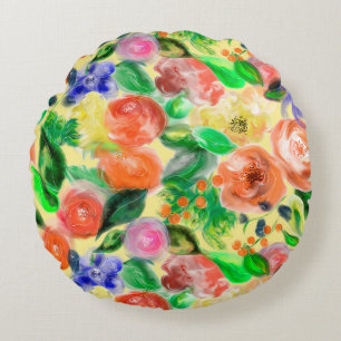 Cojin de flores rond kussen