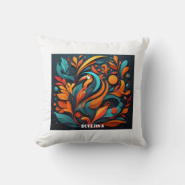 Cojín Decorativo con Arte Simbólico Biodiversidad Kussen