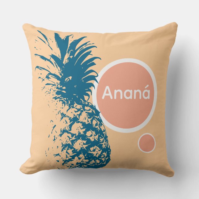 Cojín diseño piña colores kussen (Voorkant)
