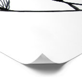 Cojín diseño zen en blanco y negro poster (Hoek)