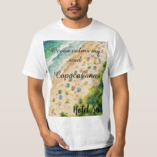 Cojín Playero Personalizable Copacabana Hotel Sol T-shirt