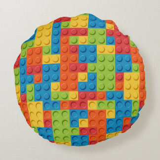 Cojín redondo (16") personalizado, Poliéster peina Rond Kussen