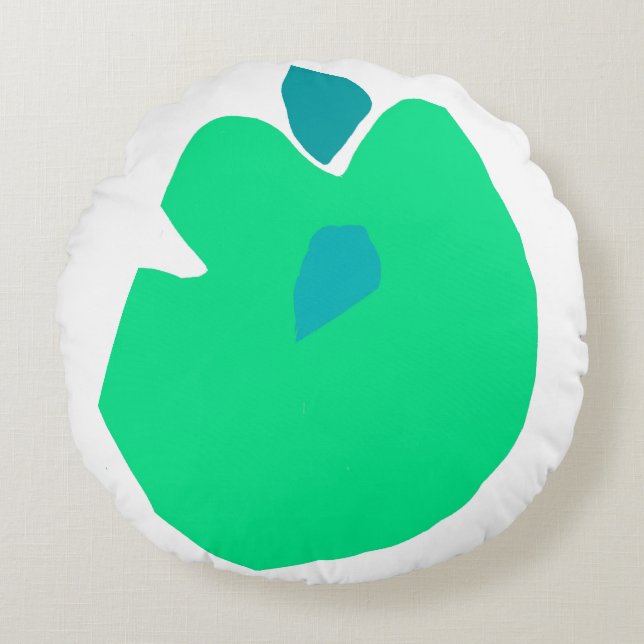 Cojín Redondo Mint petal Round Pillow Rond Kussen (Voorkant)