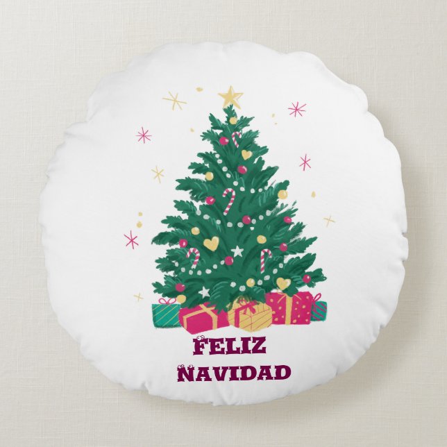 Cojines navideños rond kussen (Voorkant)