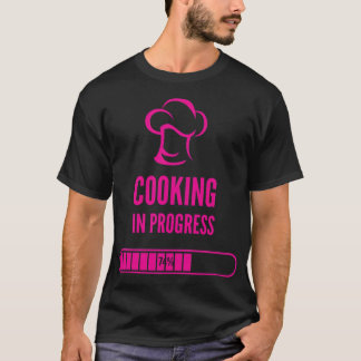 Coking Progress Chef Cuisine Cook Kitchen animal T-shirt
