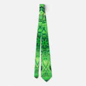 Col cravate à motif mandala vert (Dos)