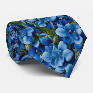 Col cravate à motif Morning Glory