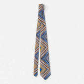 Col cravate à motif zig zag multicolore (Dos)