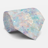 Col cravate agate bleu sarcelle et or (Roulé)