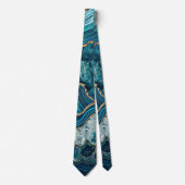 Col cravate agate sarcelle (Devant)