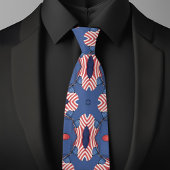 Col cravate America Rouge Blanc et Bleu
