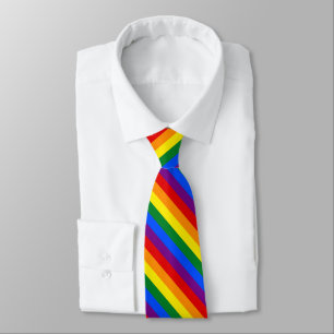 Col cravate arc-en-ciel de la fierté LGBT
